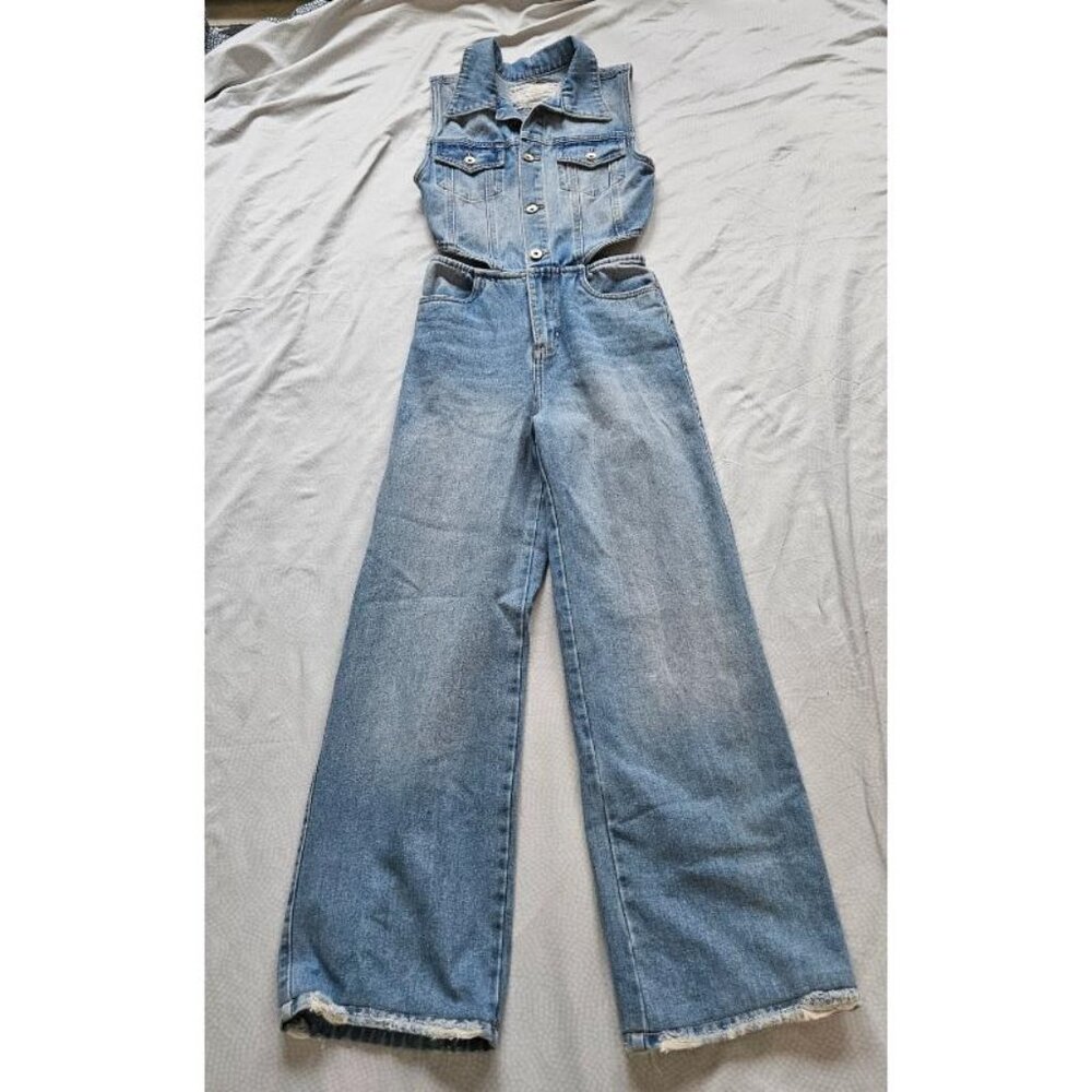 Jean Jumpsuit, Alien, 2, Blue